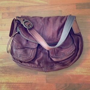 Lucky Brand Stash Hobo Bag Leather Shoulder Bag